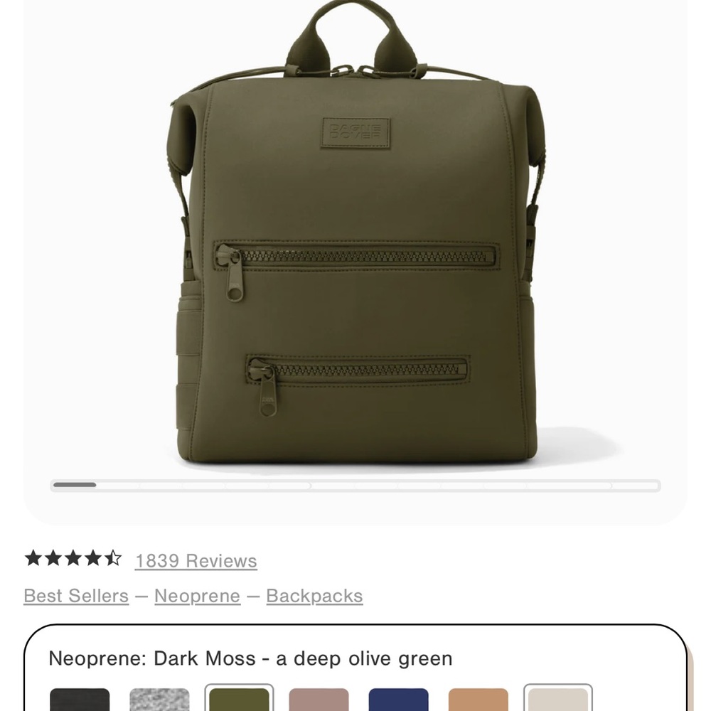 Like new: Dagne Dover INDI NEOPRENE DIAPER BACKPACK.